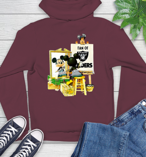 NFL Football Oakland Raiders Mickey Drawing Shirt 18
