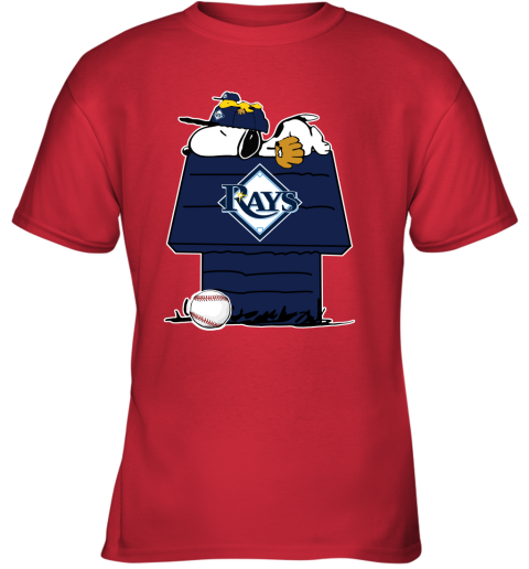 MLB Tampa Bay Rays Snoopy Woodstock The Peanuts Movie Baseball T Shirt -  Rookbrand