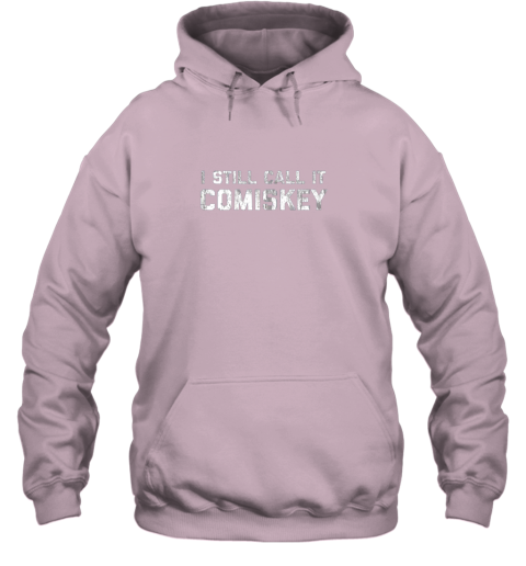 qnq6 i still call it comiskey chicago baseball vintage hoodie 23 front light pink