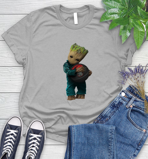 NBA Groot Guardians Of The Galaxy Basketball Sports Toronto Raptors Women's T-Shirt 5