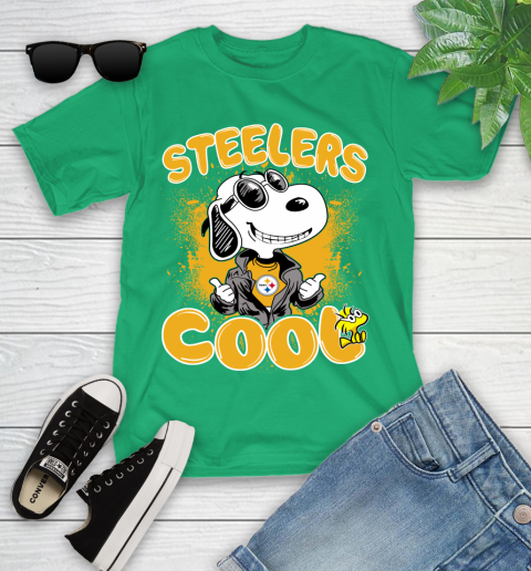 NFL Football Pittsburgh Steelers Cool Snoopy Shirt Youth T-Shirt 7