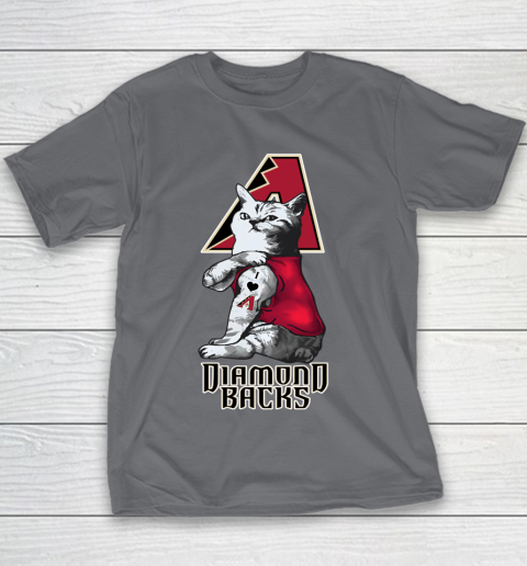 MLB Baseball My Cat Loves Arizona Diamondbacks Youth T-Shirt 5