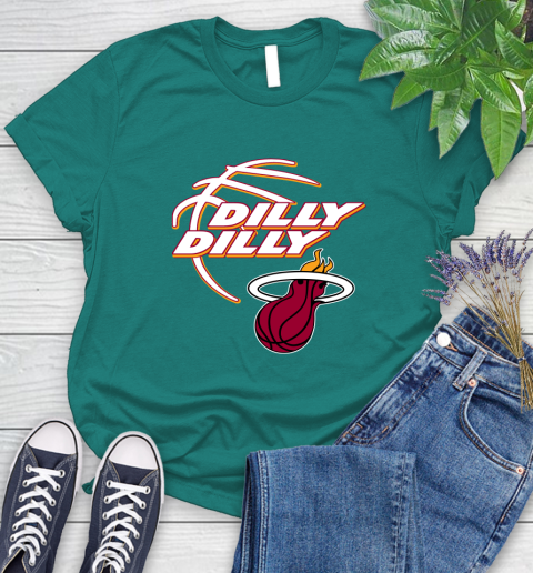 NBA Miami Heat Dilly Dilly Basketball Sports Women's T-Shirt 12