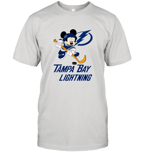 NHL Hockey Mickey Mouse Team Tampa Bay Lightning Unisex Jersey Tee