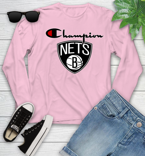 NBA Basketball Brooklyn Nets Champion Shirt Youth Long Sleeve 8