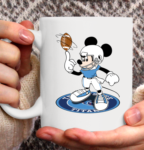 NFL Football Tennessee Titans Cheerful Mickey Disney Shirt Ceramic Mug 15oz 2