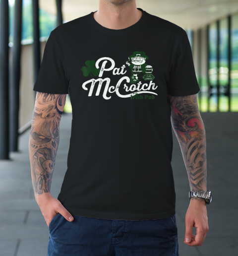 Pats Mccrotch Irish Pub Leprechaun Funny St Patricks Day T-Shirt