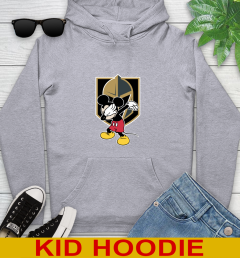 Vegas Golden Knights NHL Hockey Dabbing Mickey Disney Sports Youth Hoodie 6
