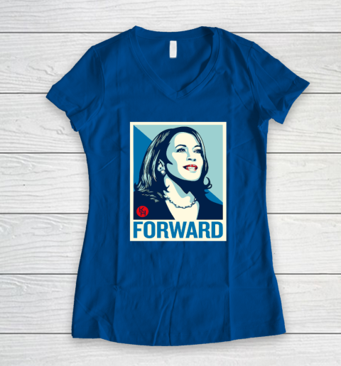 Kamala Harris Forward Women's V-Neck T-Shirt 5