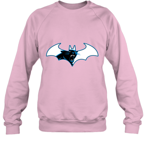 ls3l we are the carolina panthers batman nfl mashup sweatshirt 35 front light pink