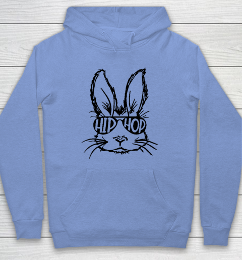 Hip Hop Bunny Face With Sunglasses Easter Day Hoodie 7