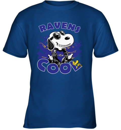 Baltimore Ravens Snoopy Joe Cool We're Awesome Youth T-Shirt 