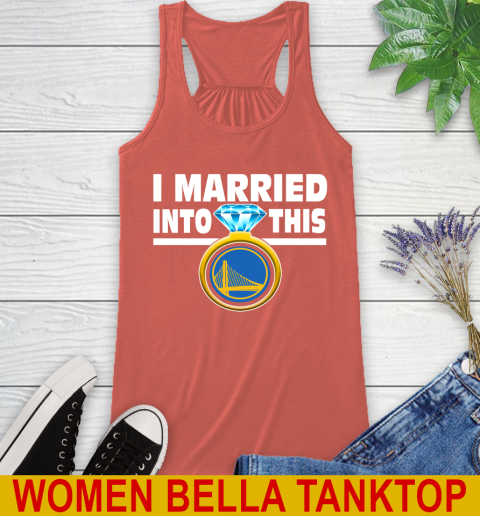 Golden State Warriors NBA Basketball I Married Into This My Team Sports Racerback Tank 3