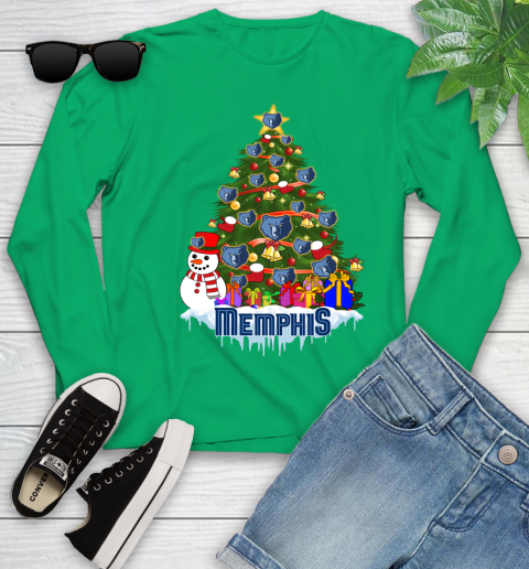 Memphis Grizzlies Merry Christmas NBA Basketball Sports Youth Long Sleeve 6