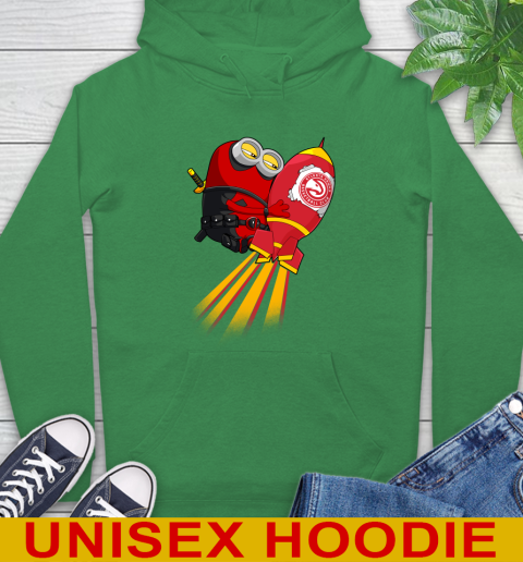 NBA Basketball Atlanta Hawks Deadpool Minion Marvel Shirt Hoodie 8