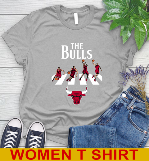 NBA Basketball Chicago Bulls The Beatles Rock Band Shirt Women's T-Shirt - Image 6