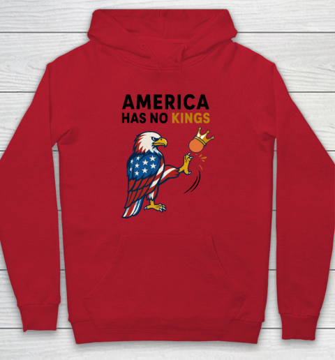 America Has No Kings Eagle Kick Orange Anti Trump Hoodie 6