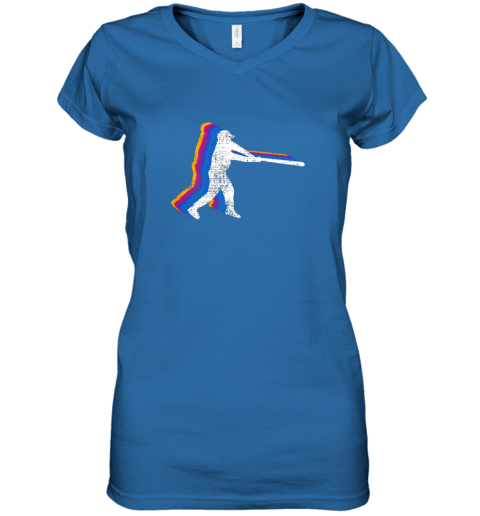 uoyo baseball shirt player gift vintage women v neck t shirt 39 front royal