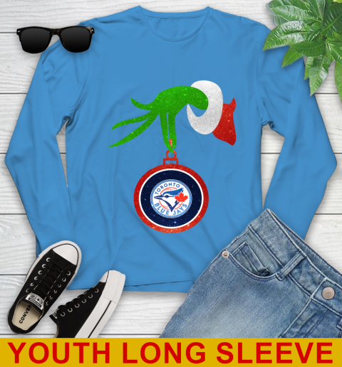 Toronto Blue Jays Grinch Merry Christmas MLB Baseball Youth Long Sleeve 8