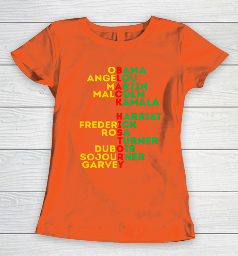 Black History Month Dream Like Leaders African American Love Women's T-Shirt 3
