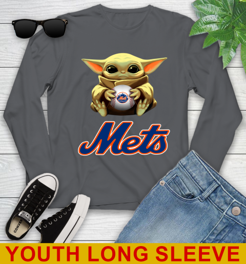 MLB Baseball New York Mets Star Wars Baby Yoda Shirt 130