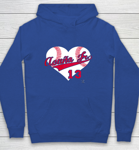 Ronald Acuna Jr Baseball Heart Gameday Youth Hoodie 6