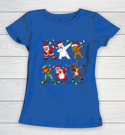Christmas Dabbing Santa Elf And Friends Boys Kids Dab Xmas Women's T-Shirt