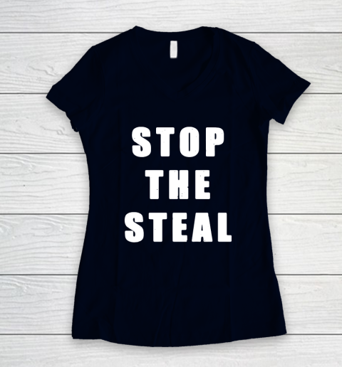 Stop The Steal Women's V-Neck T-Shirt 2