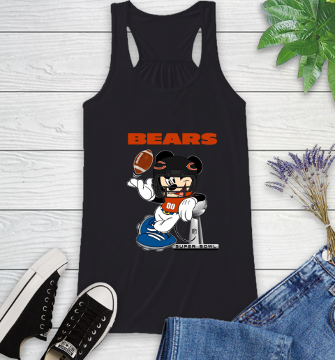 NFL Chicago Bears Mickey Mouse Disney Super Bowl Football T Shirt Racerback Tank 2