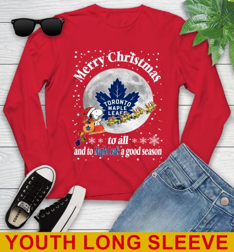 Toronto Maple Leafs Merry Christmas To All And To Maple Leafs A Good Season NHL Hockey Sports Youth Long Sleeve 11