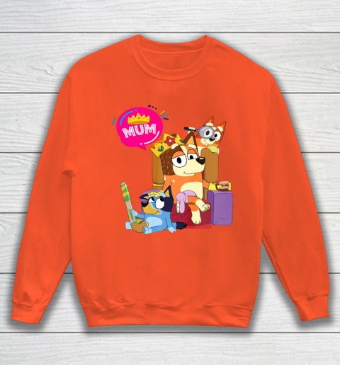 Bluey Mom Dad Funny Queen For Family Lover Sweatshirt 4