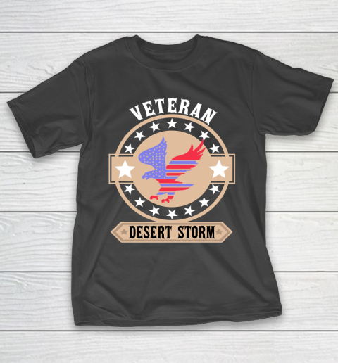 Desert Storm Veteran  American Flag  Eagle T-Shirt