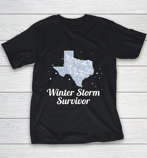 I Survived Winter Storm Texas 202 Youth T-Shirt