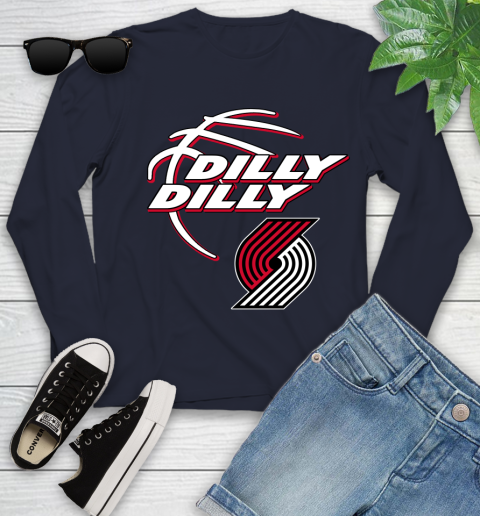 NBA Portland Trail Blazers Dilly Dilly Basketball Sports Youth Long Sleeve 3