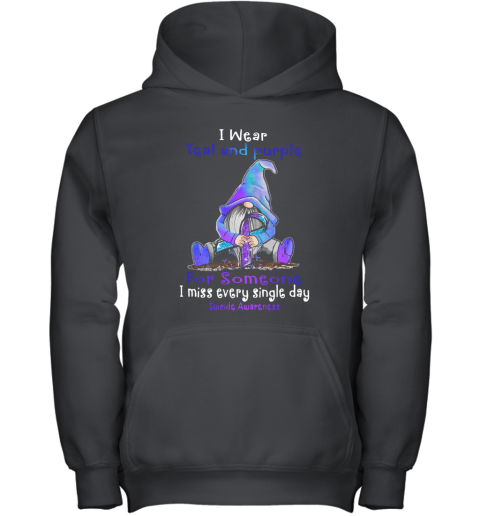 teal and purple hoodie