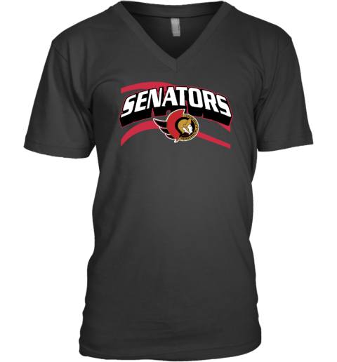 Ottawa Senators Team Jersey Inspired V-Neck T-Shirt