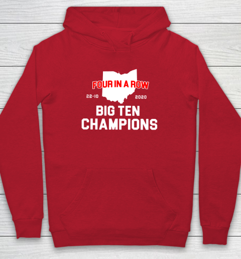 Big Ten Champions Four in a Row 2020 Hoodie 7