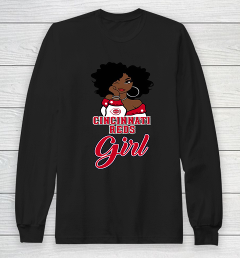 Cincinnati Reds Girl MLB Long Sleeve T-Shirt