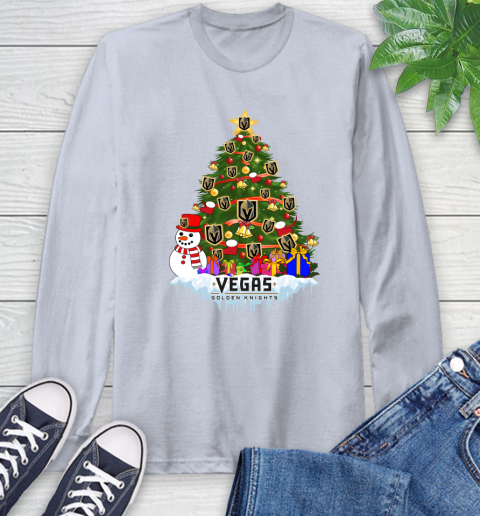 Vegas Golden Knights Merry Christmas NHL Hockey Sports Long Sleeve T-Shirt 6