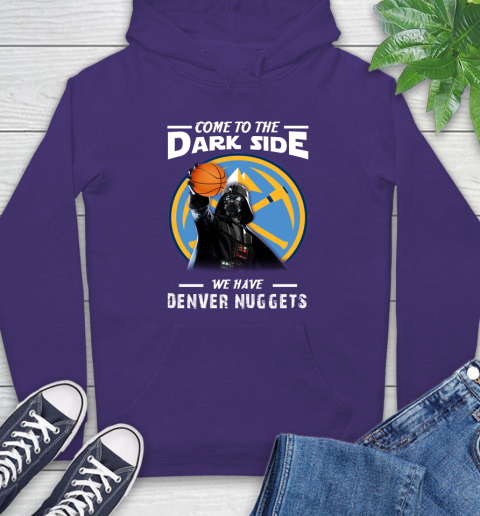 NBA Come To The Dark Side We Have Denver Nuggets Star Wars Darth Vader Basketball Hoodie 5