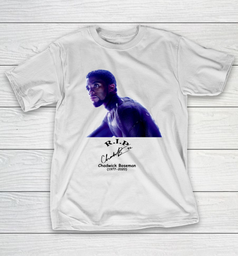 RIP Chadwick Boseman Signature Black Panther 1977  2020 T-Shirt