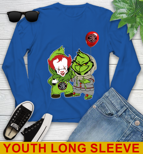 Toronto Raptors Baby Pennywise Grinch Christmas NBA Basketball Youth Long Sleeve 10