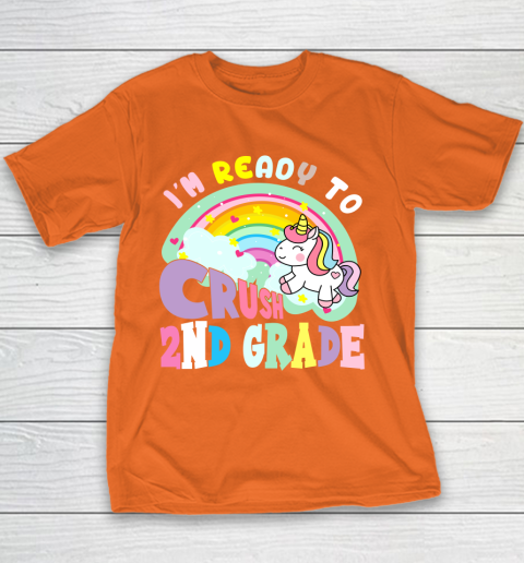 Back to school shirt ready to crush 2nd grade unicorn Youth T-Shirt 12
