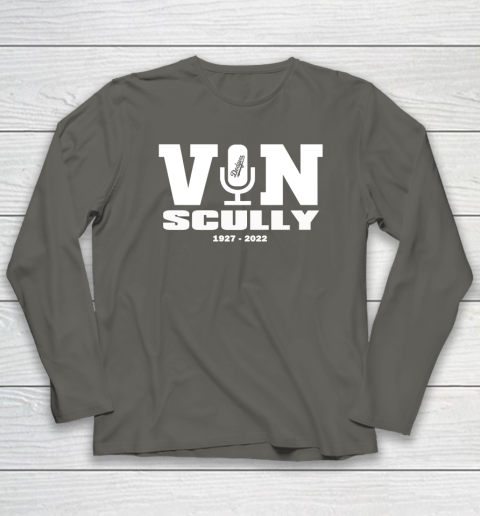 Vin Scully Microphone 1927 2022 Long Sleeve T-Shirt 4