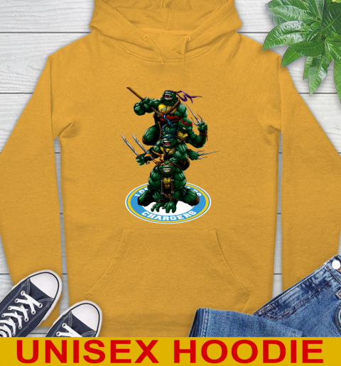 NFL Football Los Angeles Chargers Teenage Mutant Ninja Turtles Shirt Hoodie 3