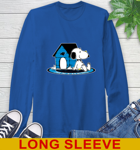 NFL Football Carolina Panthers Snoopy The Peanuts Movie Shirt Long Sleeve T-Shirt 9