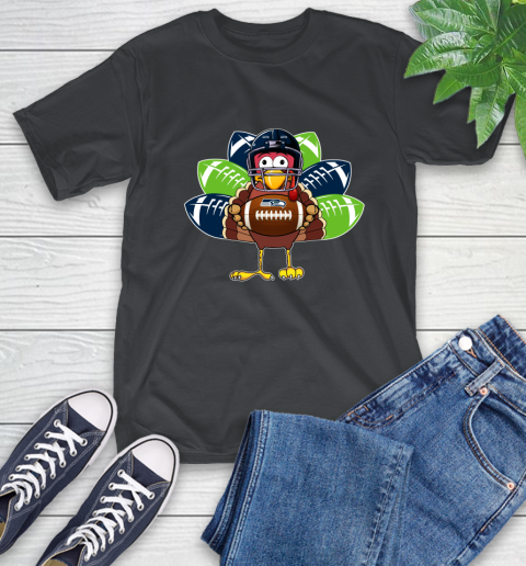 Seattle Seahawks Turkey Thanksgiving Day T-Shirt 2