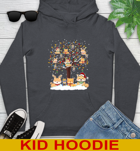 Shiba inu dog pet lover light christmas tree shirt 136