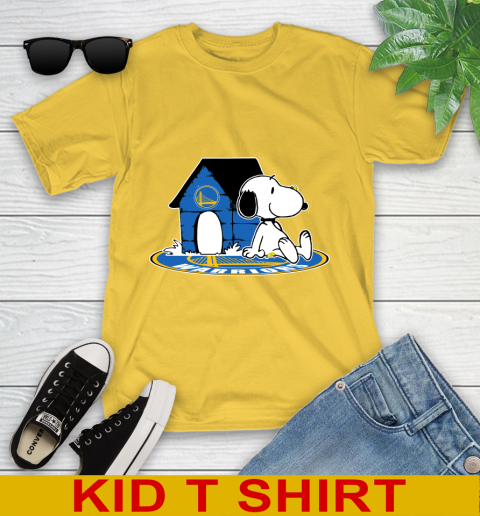 NBA Basketball Golden State Warriors Snoopy The Peanuts Movie Shirt Youth T-Shirt 8