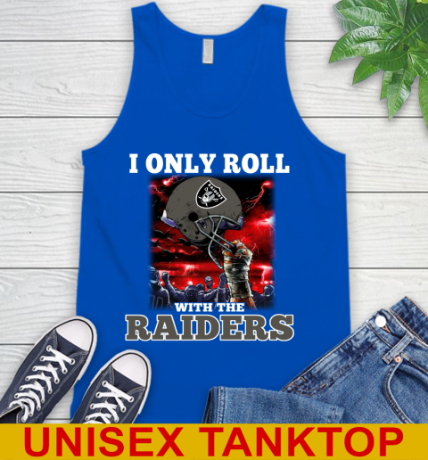 Oakland Raiders NFL Football I Only Roll With My Team Sports Tank Top 4